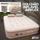 [PROMOÇÃO] Colchão Inflável Airflex Resistente e Pronto em 3min + BRINDES | Somente Hoje!